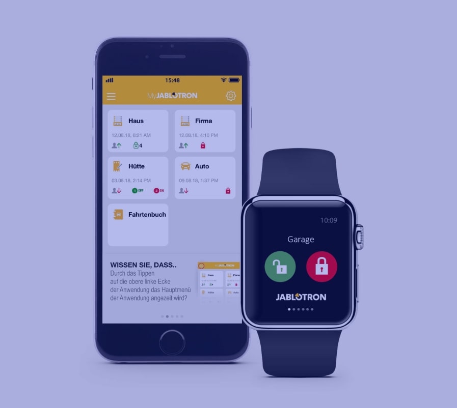 Alarm-Apps auf Smartphone und Smartwatch