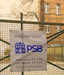 Baustelle bewacht durch Protection Service Berlin PSB