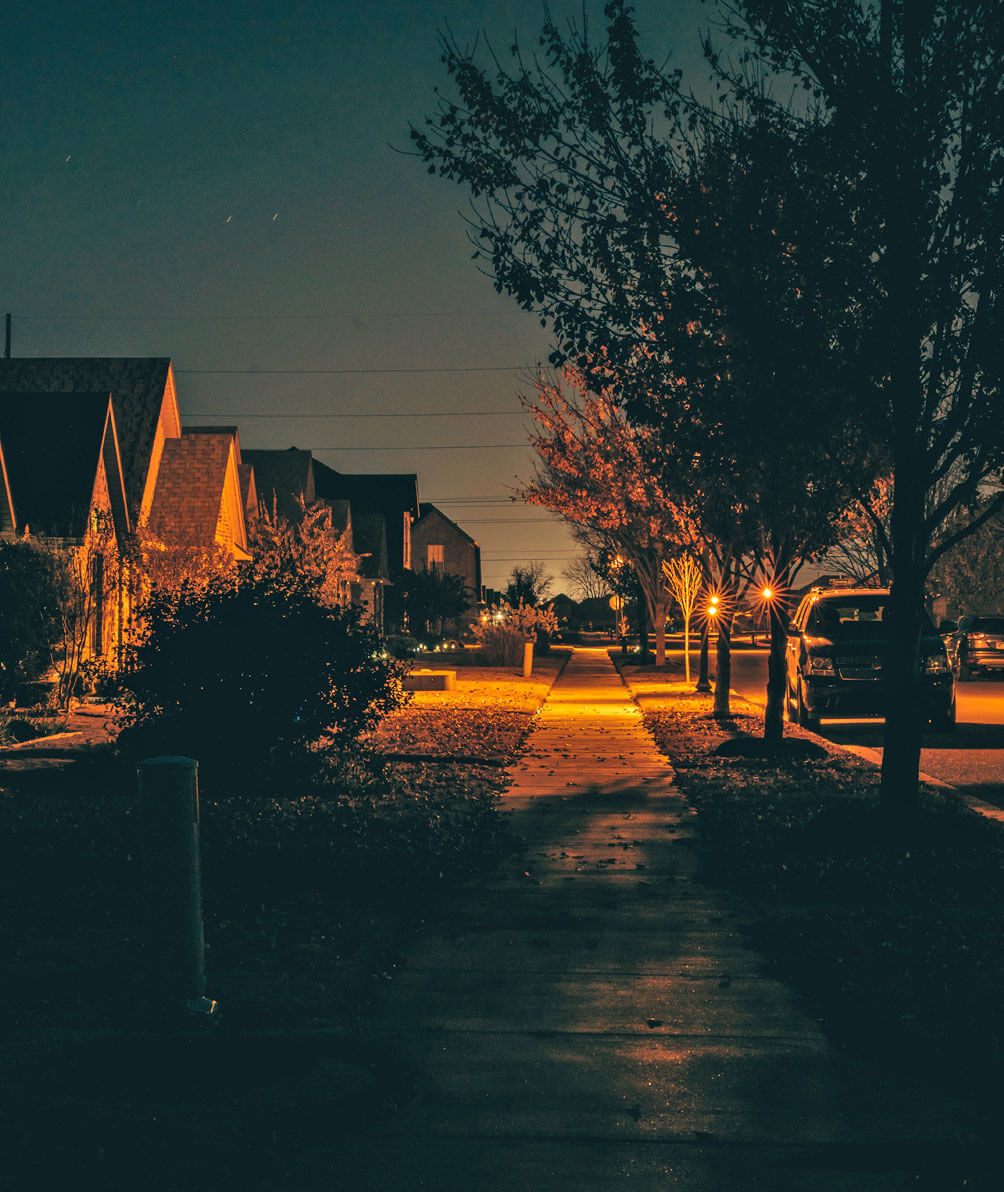 Straße in der Nacht